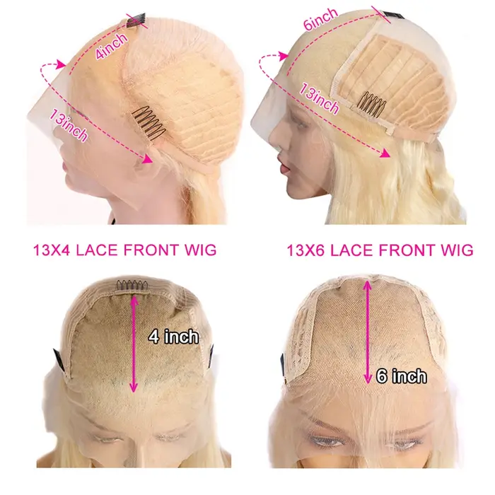 Salon de qualité professionnel tonisé couleur mettre en évidence blond cendré 13x6 HD dentelle avant cheveux humains