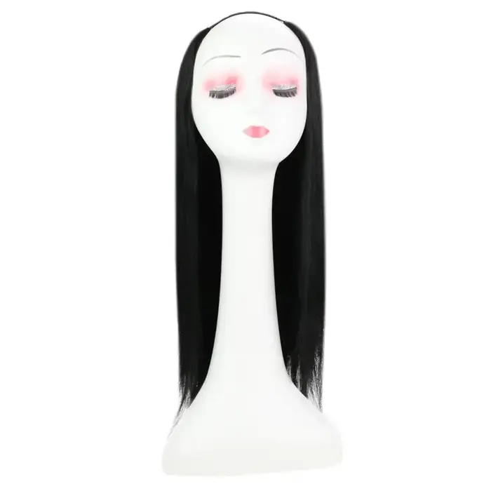 Perruque de cheveux humains Remy lisses, cheveux humains, couleur unie, demi-perruque, Clip en une s
