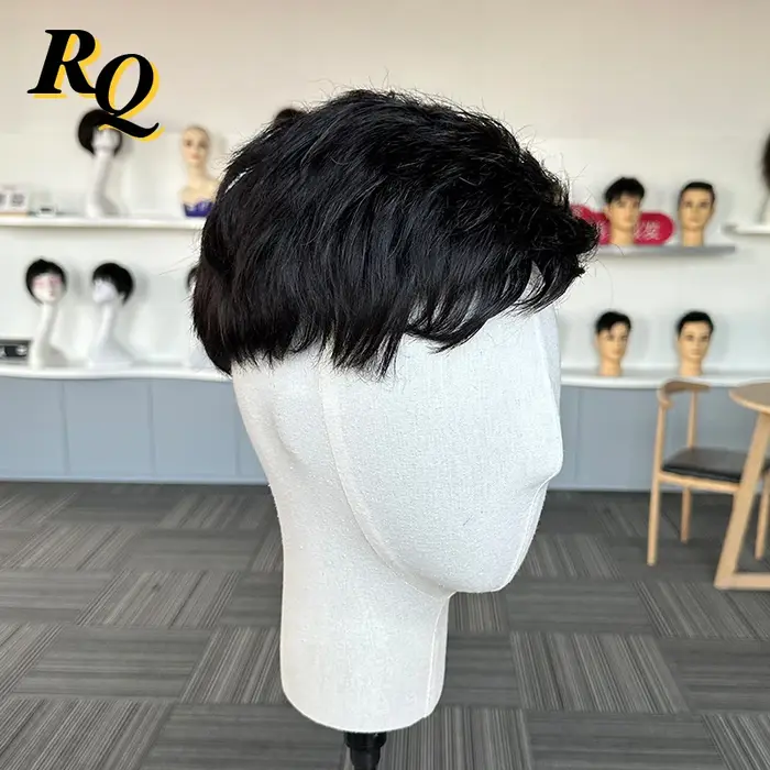 Perruque toupet capillaire pour hommes