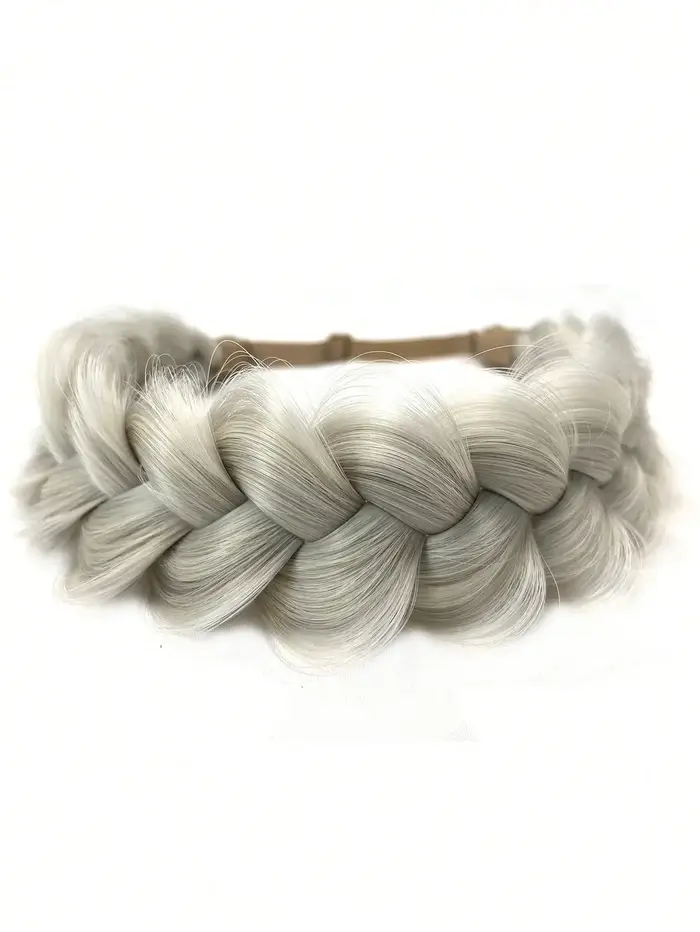 1 pièces tricot à la main tresse cheveux torsion bandeau tresses synthétiques élastique réglable pos