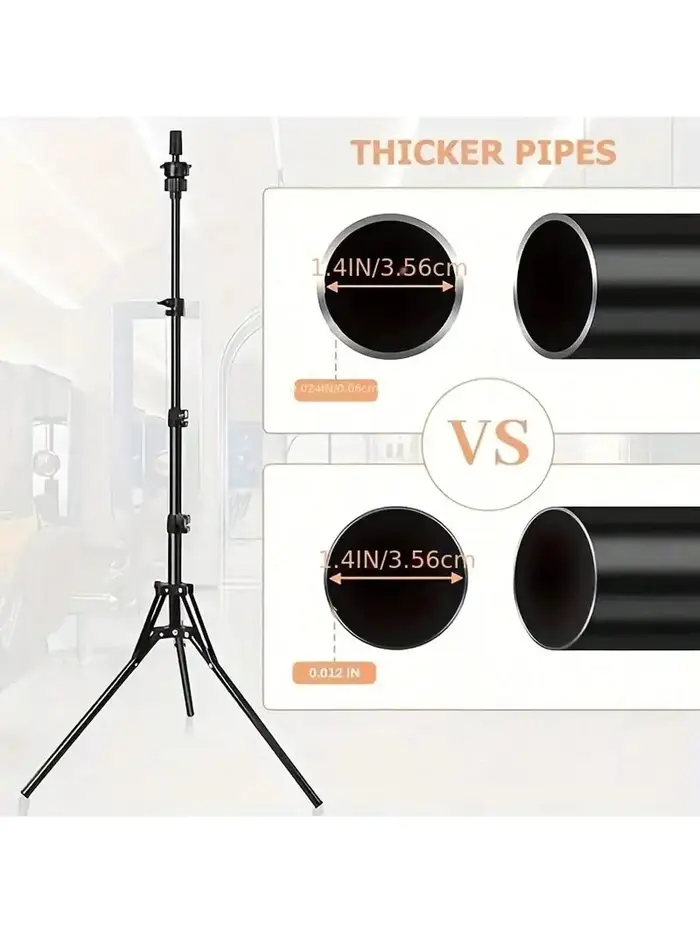 Support de perruque et ensemble combiné de 22 pouces, support de tête de perruque en toile avec tête