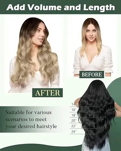 Ugeat Remy Extensions de trame de cheveux
