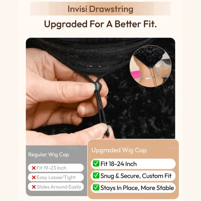 UNice 7x5 Bye Bye Slip ™   Balayage mettre en évidence la perruque sans colle de cheveux humains de 