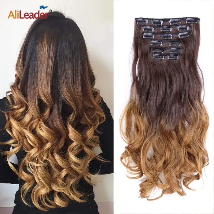 Extensions de cheveux synthétiques à clipser