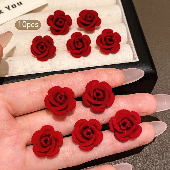 10 pinces à cheveux roses