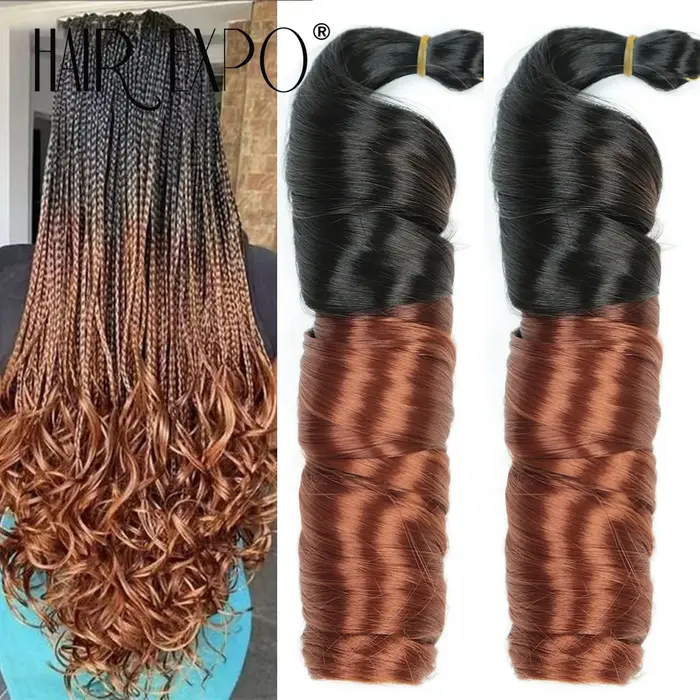 Boucles françaises tressage Extensions de cheveux