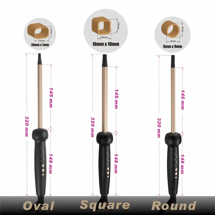 9mm Super mince MCH boucles serrées baguettes baguette Ringlet Afro bigoudi fer à friser