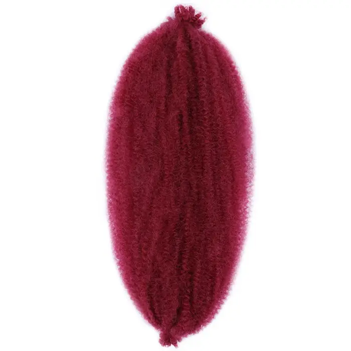 Afro crépus bouclés Marley tresse Crochet cheveux synthétique tressage Extension de cheveux 16/24 po