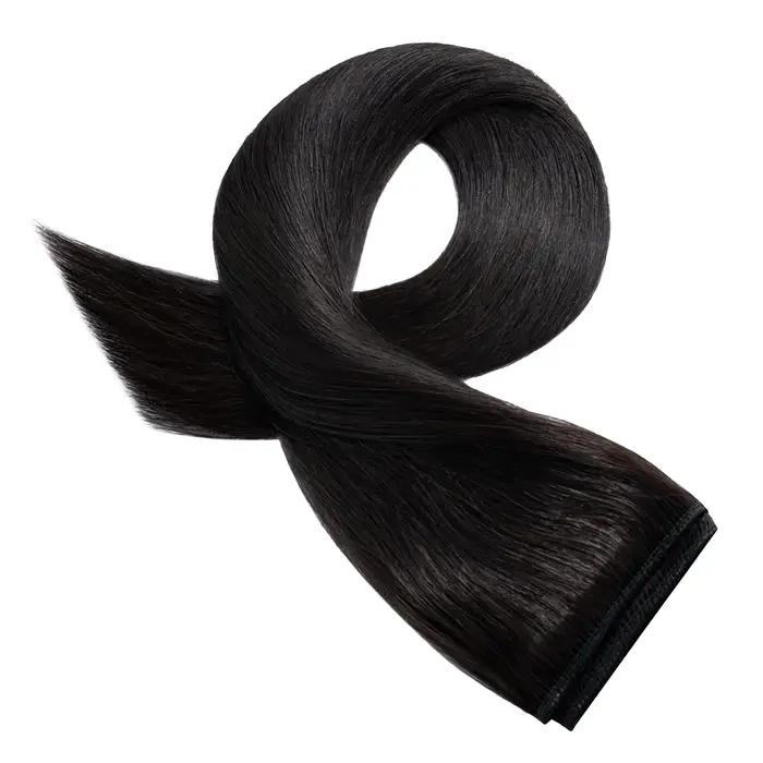 Clip dans les Extensions de cheveux humains 1 pièce 5 Clips 3/4 pince pleine tête sur Extension