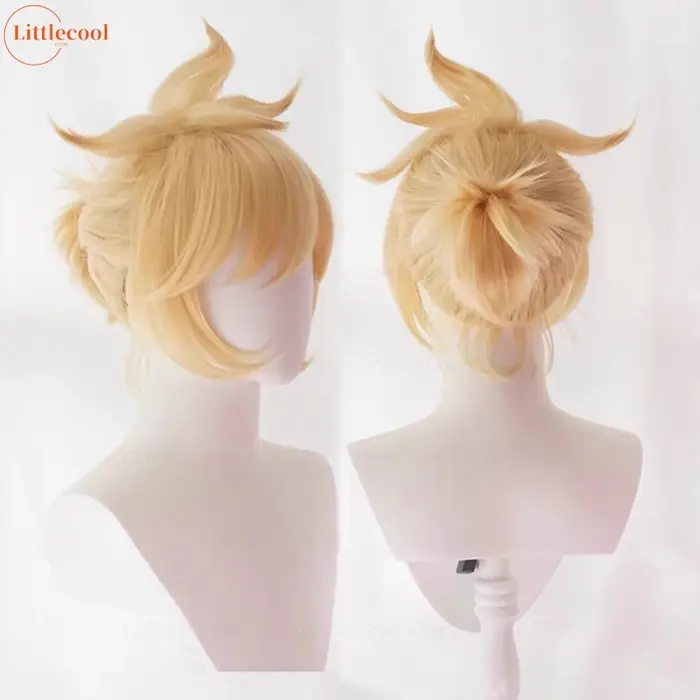 Perruque de Cosplay Rin Len de haute qualité