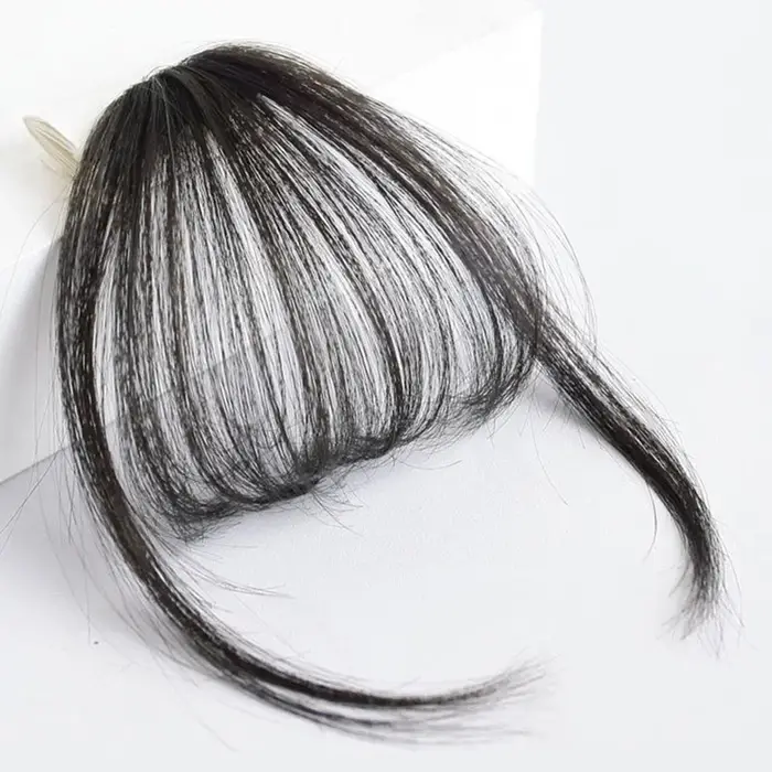 Frange de cheveux humains pince aérienne dans les Extensions de cheveux cheveux naturels bruns frang