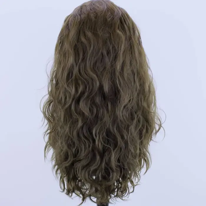 Perruque Lace Front Wig synthétique bouclée brune Cool
