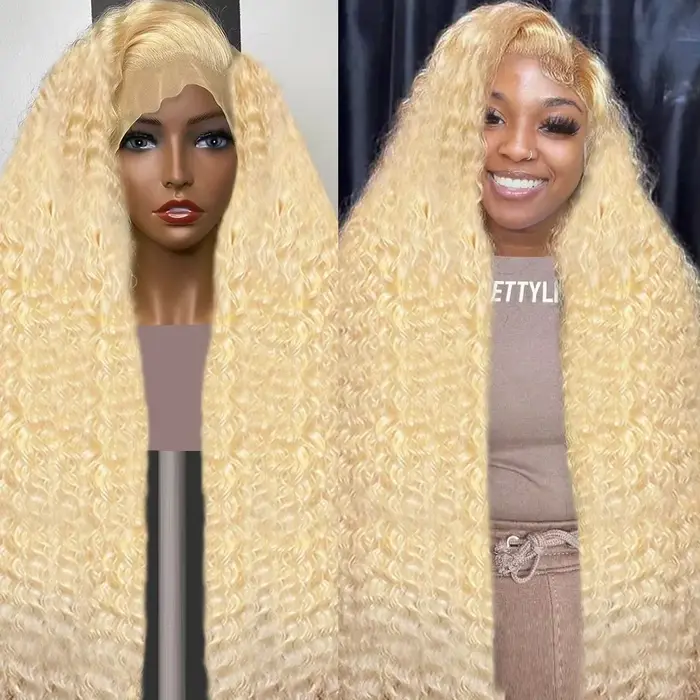 Brésilien vague profonde 13x6 hd dentelle frontale perruque de cheveux humains pour les femmes 30 40