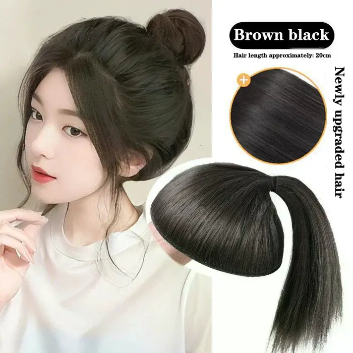 Accessoire de coiffure pour perruque : Outil de coiffage naturel et volumineux pour queue de cheval haute et crête