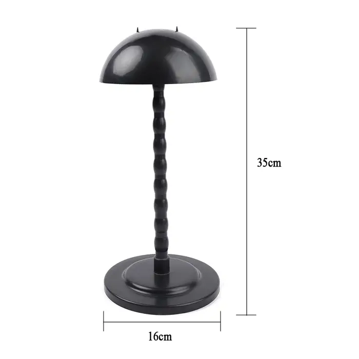 Support de perruque en plastique pliable