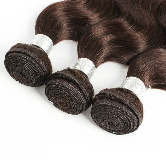 Couleur # 2 # Extensions de cheveux humains brésiliens Remy colorés