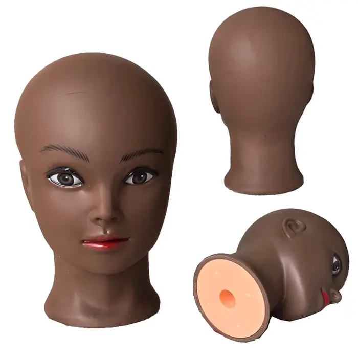 Perruque faisant la tête de qualité têtes de Mannequin chauve de cosmétologie populaire pour la pratique du maquillage