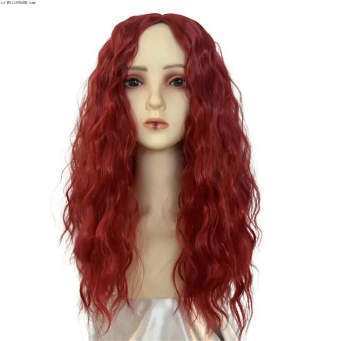 Perruques de Cosplay rouges d'halloween pour enfants et adultes