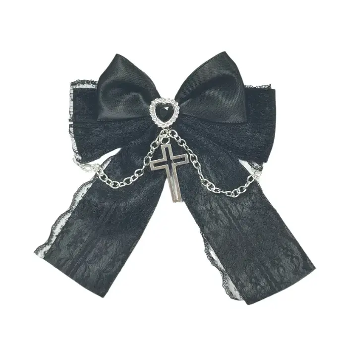 Jirai Kei mode pince à cheveux pour filles femmes Harajuku Y2K noir blanc épingles à cheveux Style L