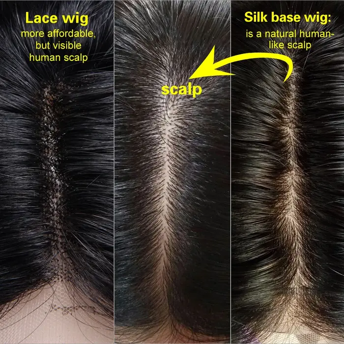 Perruque Full Lace Wig naturelle soyeuse avec frange