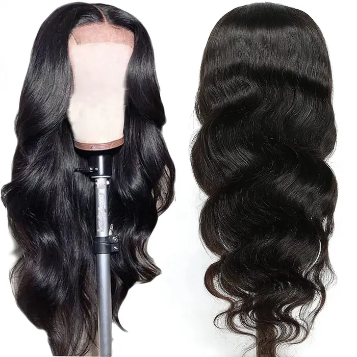 Perruque synthétique longue ondulée bouclée pour femme, aspect naturel, fibre de degré de chaleur po