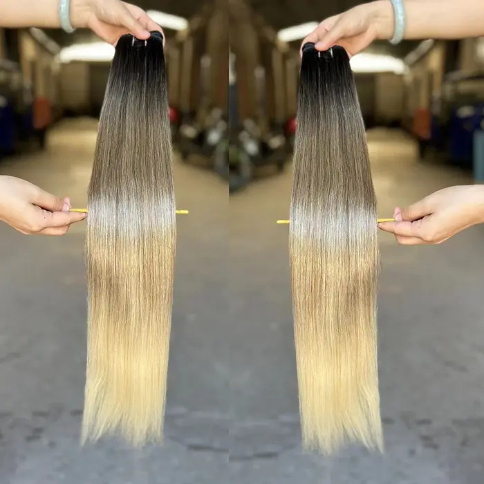 Extensions de cheveux synthétiques lisses Bio