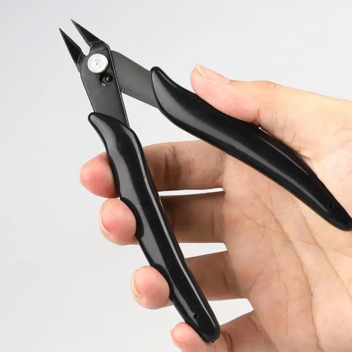 Pince à couper les extensions de cheveux en kératine, outil professionnel de coupe de mèches, pince de coiffure en acier inoxydable