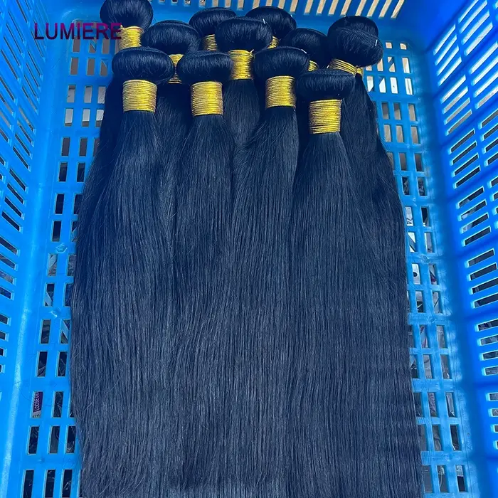 28 30 32 pouces os droit Extensions de cheveux humains paquets brésiliens 100% vierge cheveux humain
