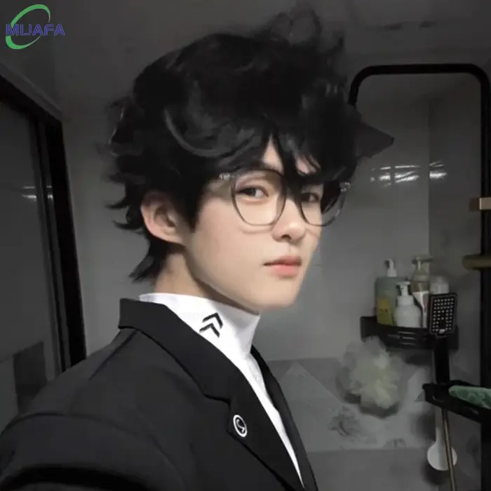 Haute qualité jeu P5 Amamiya Ren Cosplay perruque Kurusu Akira