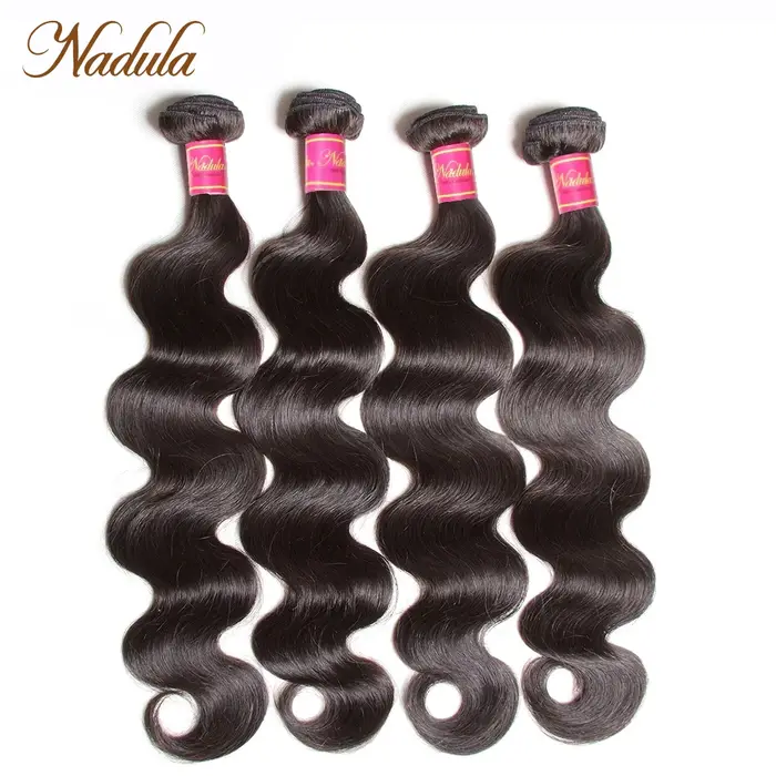 Nadula Hair Body Wave 4 pièces/lot, mèches brésiliennes 100% cheveux humains, extensions de cheveux