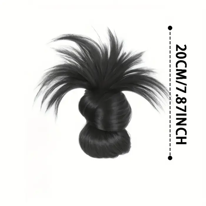 Chignon synthétique élégant à demi-cravate de 8 pouces, avec pince à griffes, perruque en plumes de