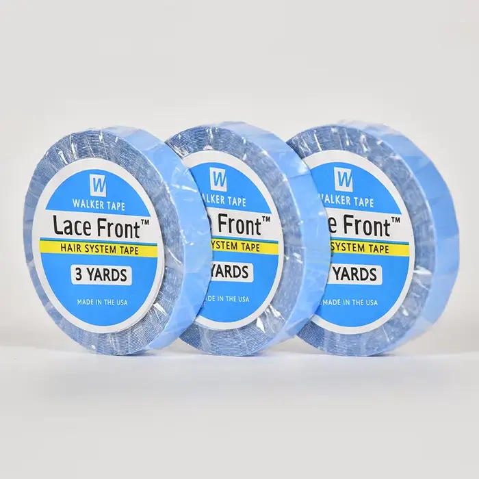 1/2/3 rouleau 0.8 CM * 3 Yards Super cheveux ruban bleu ruban adhésif Double face pour Extension de 
