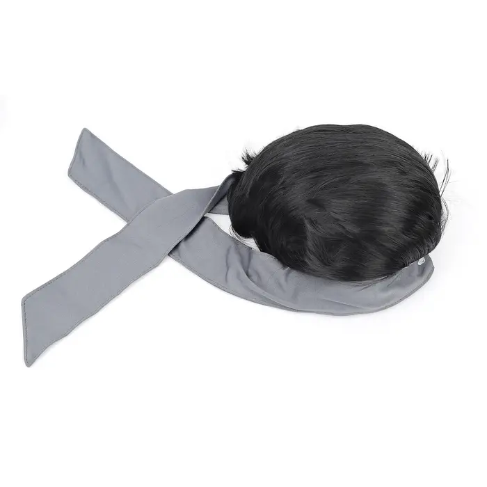 Perruque synthétique de coiffure pirate avec bandana