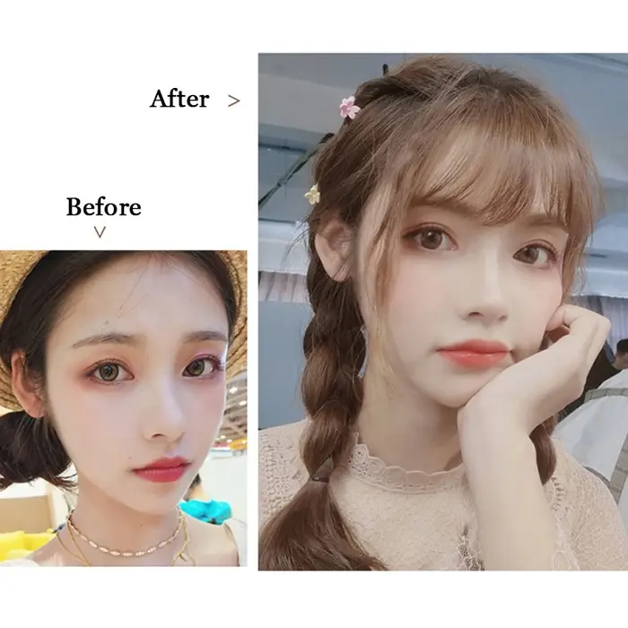 WIGSIN faux frange d'air synthétique pince-In Extension de cheveux