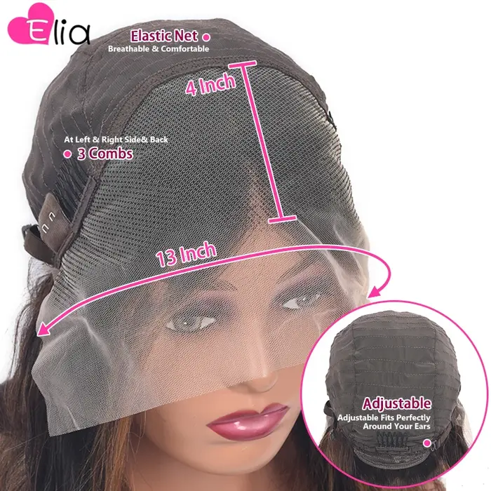 Perruque Bob Lace Front Wig brésilienne naturelle