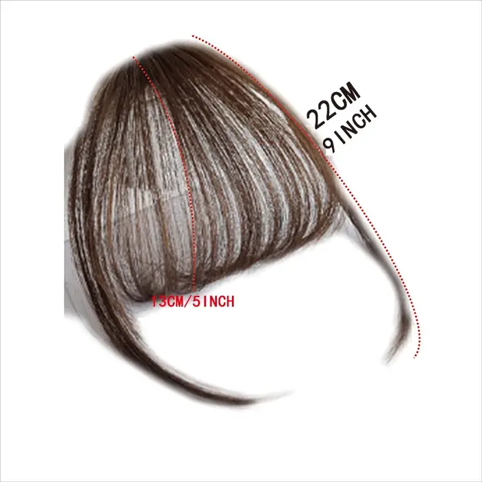 H & STAR synthétique 3D court Air cheveux frange avec pince dans les Extensions