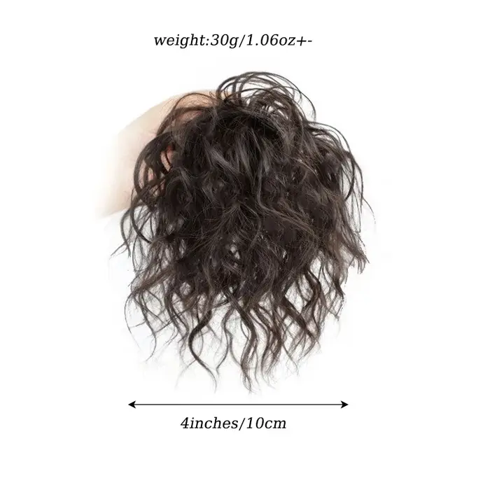 Extensions de chignon en cheveux synthétiques bouclés
