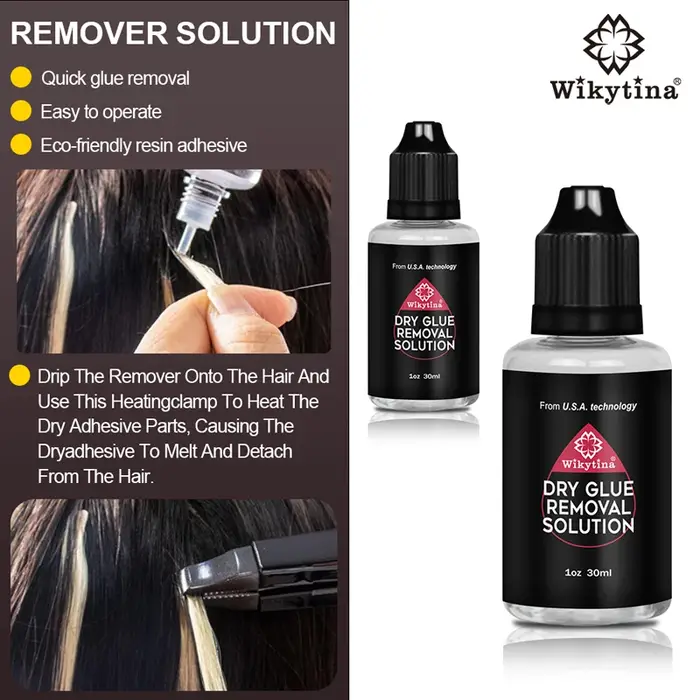 Kit de colle UV légère pour extensions de cheveux
