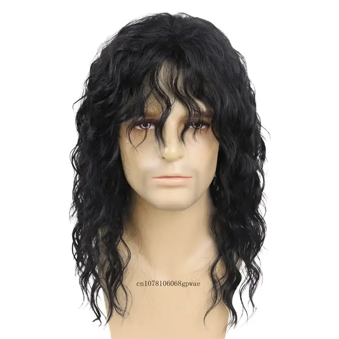 Perruques noires pour hommes