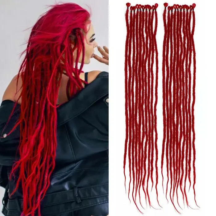 Extensions de dreadlocks colorés
