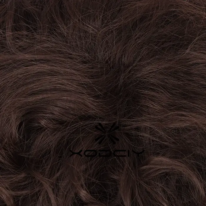 Frodo Baggins Cosplay perruque marron court bouclés résistant à la chaleur cheveux synthétiques jeu de rôle perruques +
