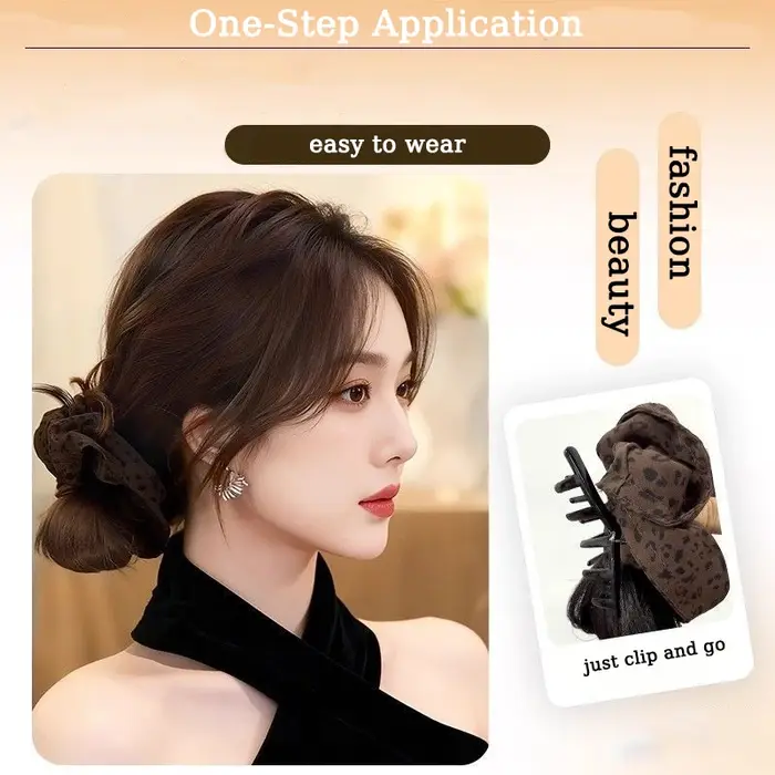 Extension de chignon synthétique en désordre