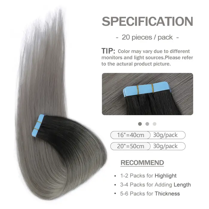Extensions de cheveux à bandes adhésives MRS HAIR