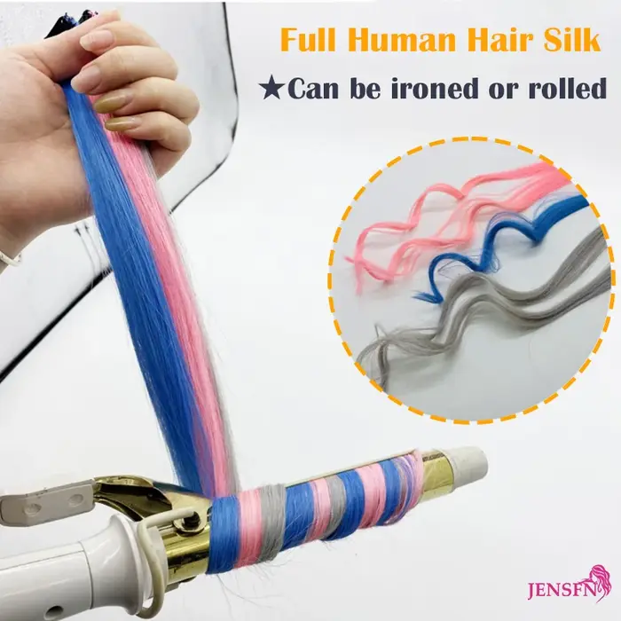 Extensions de cheveux humains à clipser pour femmes