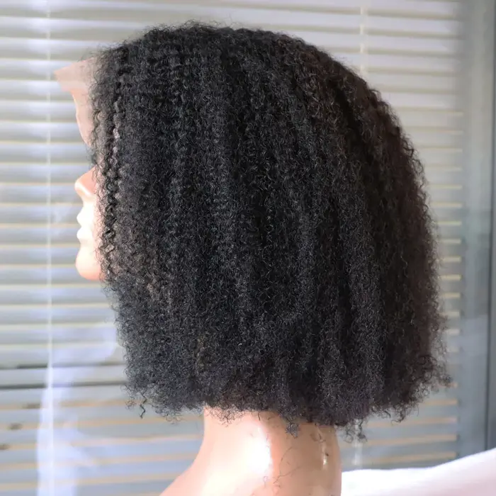 Perruque de cheveux humains Remy Afro Kinky Curly Style