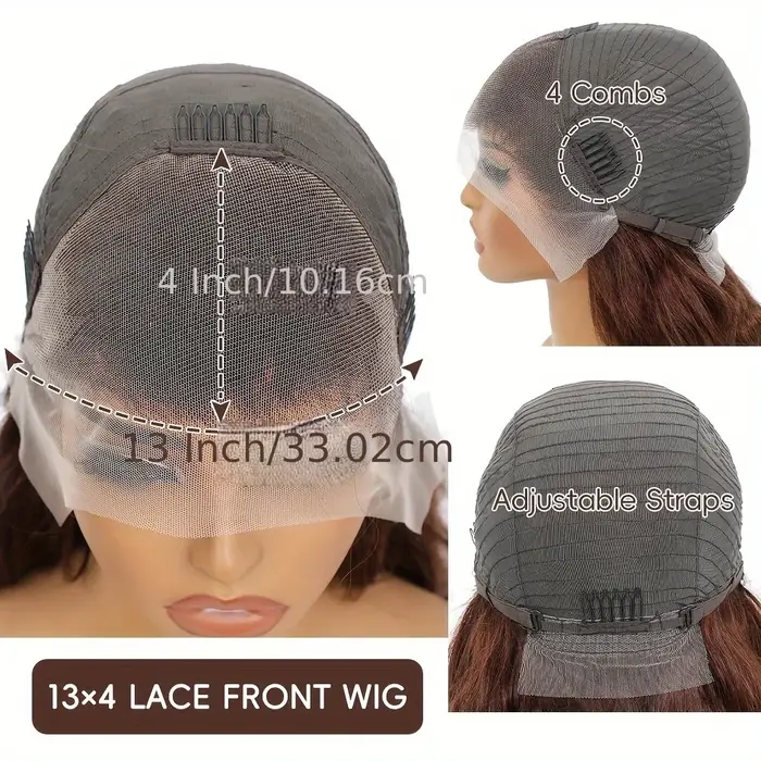 250 densité 99J bordeaux 13x6 dentelle frontale perruques de cheveux humains couleur brésilienne 30 