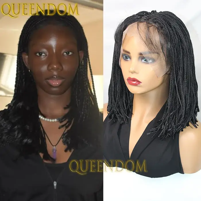 Perruque Dreadlock synthétique de 12 pouces pour femmes noires