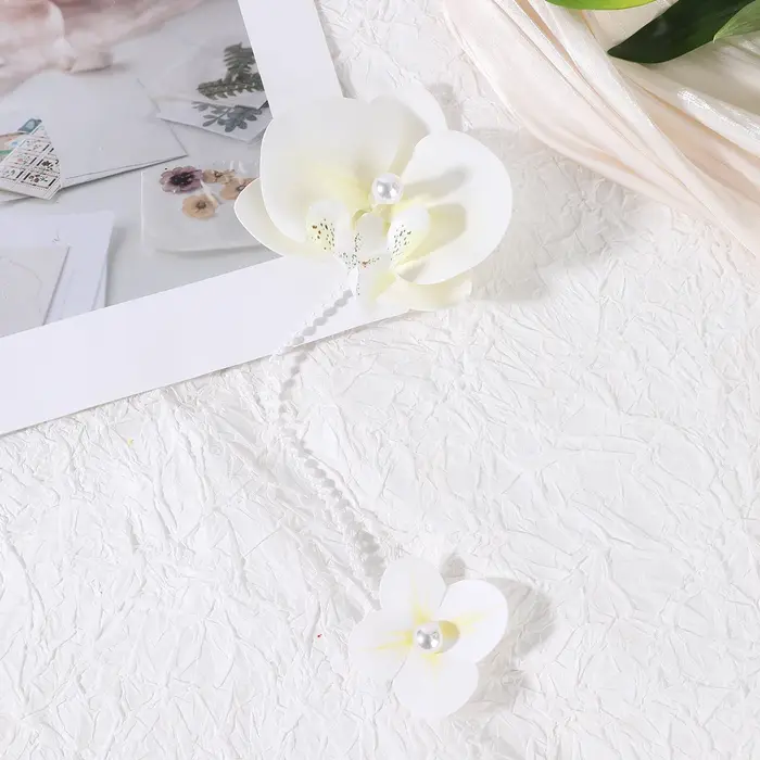 Pince à cheveux fleur phalaenopsis pour femmes et filles, épingle à cheveux orchidée élégante, pince