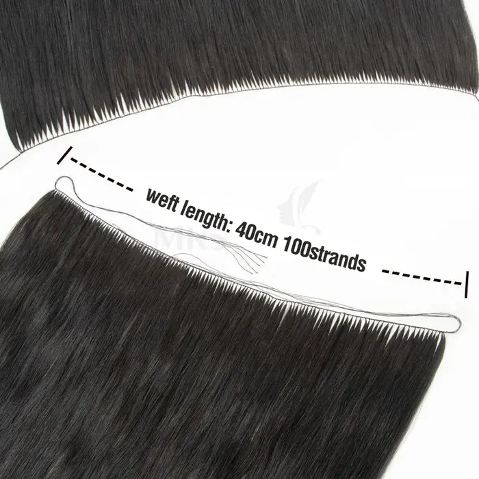 Extensions de cheveux naturels en plumes