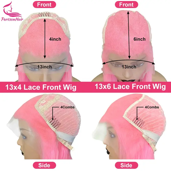 Perruque de cheveux humains de couleur Blonde 13x6 13x4 perruque avant de dentelle transparente pour les femmes perruque de cheveux humains blonds pré-plumés avec racine foncée
